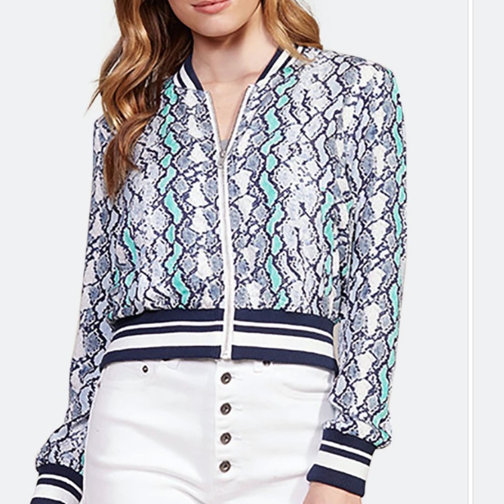 JACK by BBDakota Snake the lead crop jacket.